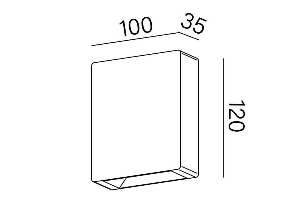 AQForm :: Dart black outdoor wall lamp, height 12 cm