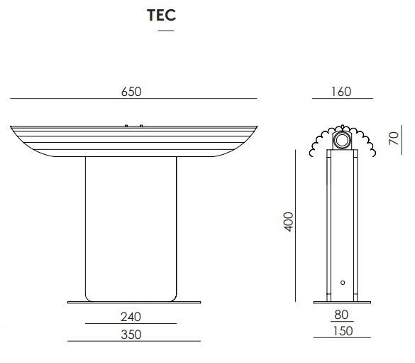Aromas :: Hold table lamp, height 47 cm, marble black