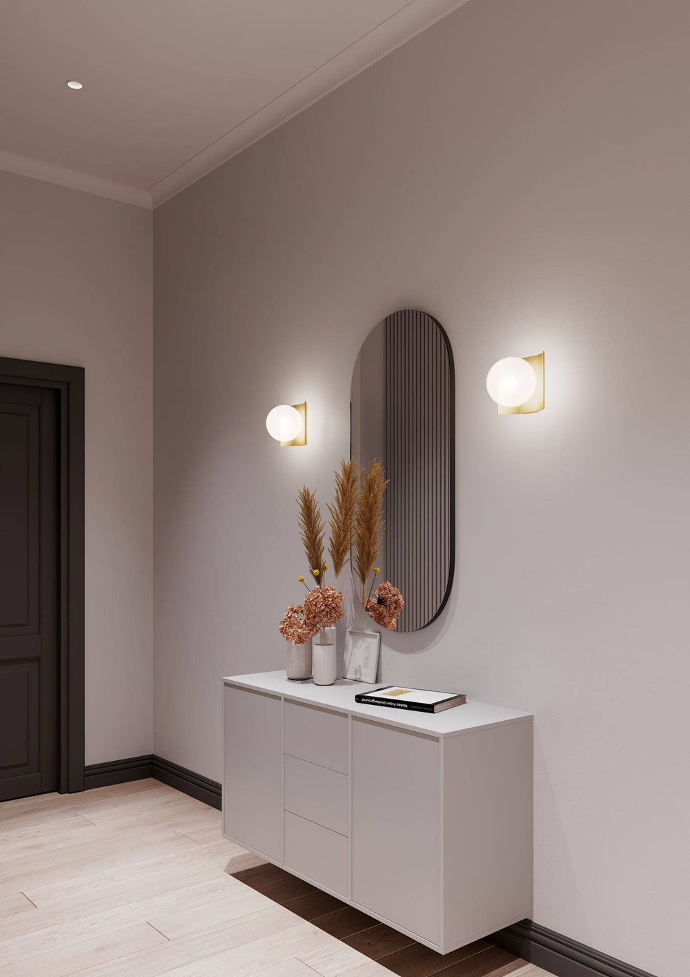 Aqform :: Oprawa natynkowa Modern Ball WP LED L930 biała struktura szer. 15 cm