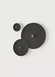 Aromas :: Tan Tan Wandleuchte / Wandleuchte, Durchmesser 30 cm, Rattan, schwarz