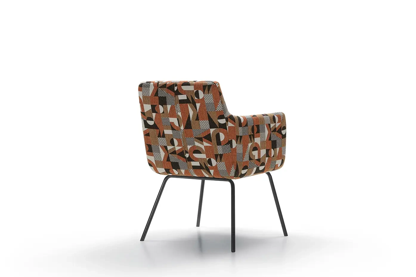 Sits :: Moa Bistro Upholstered Chair with Armrests