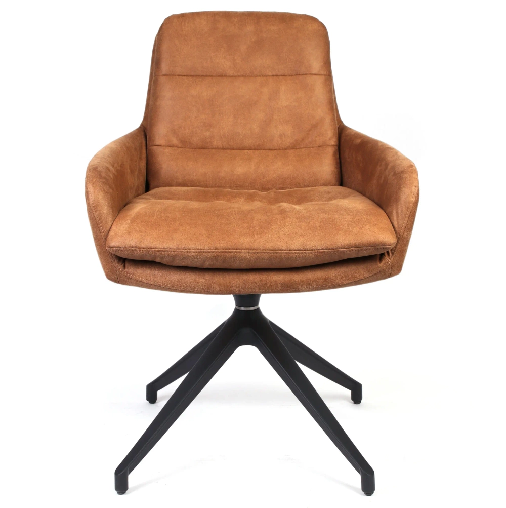 Claudie :: Johan upholstered chair with armrests, metal legs, color to choose from, width 54 cm