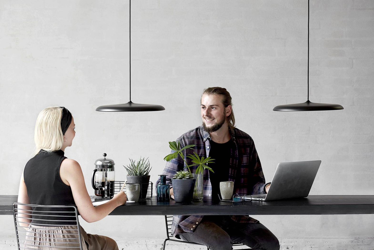 Design for the People :: Hängelampe aus Metall Artist Durchmesser 40 cm schwarz