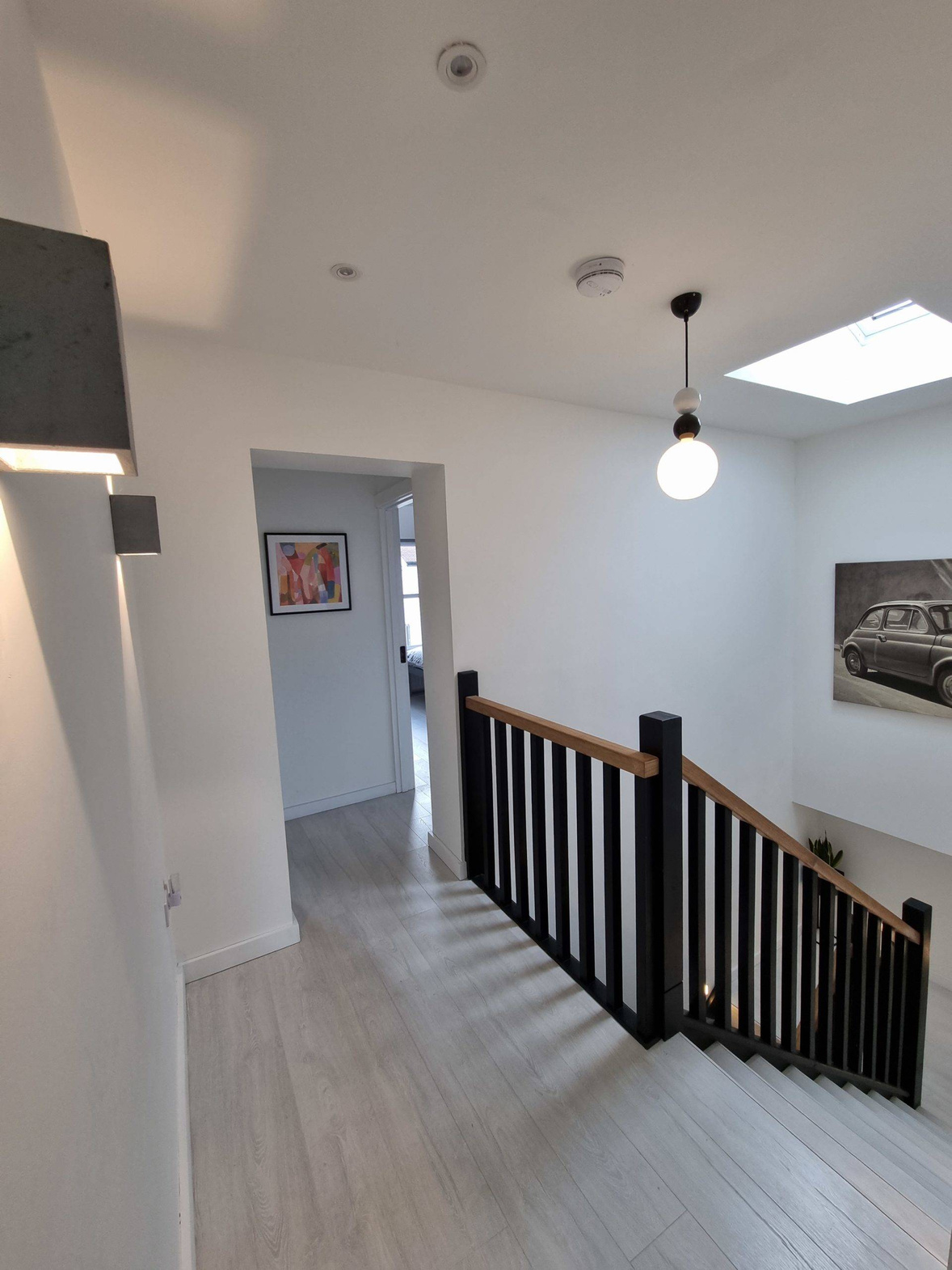 LOFTLIGHT :: Bola Bola Hängelampe, schwarz-weiß, Höhe 36 cm