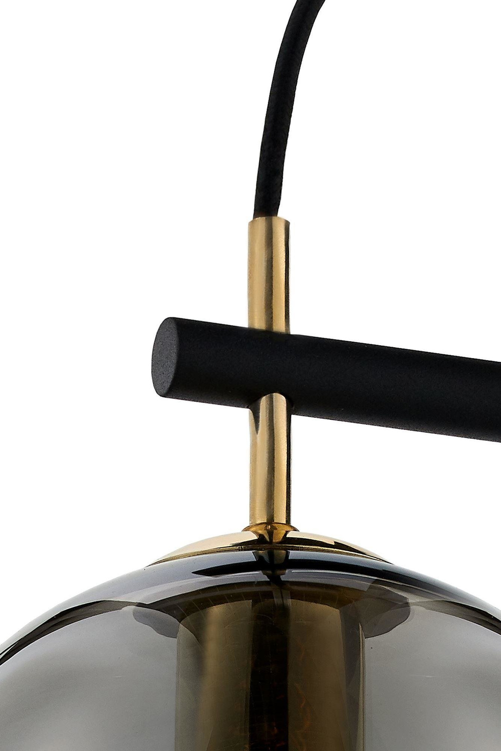 Kaspa :: Wandlampe aus Glas Onyx schwarz