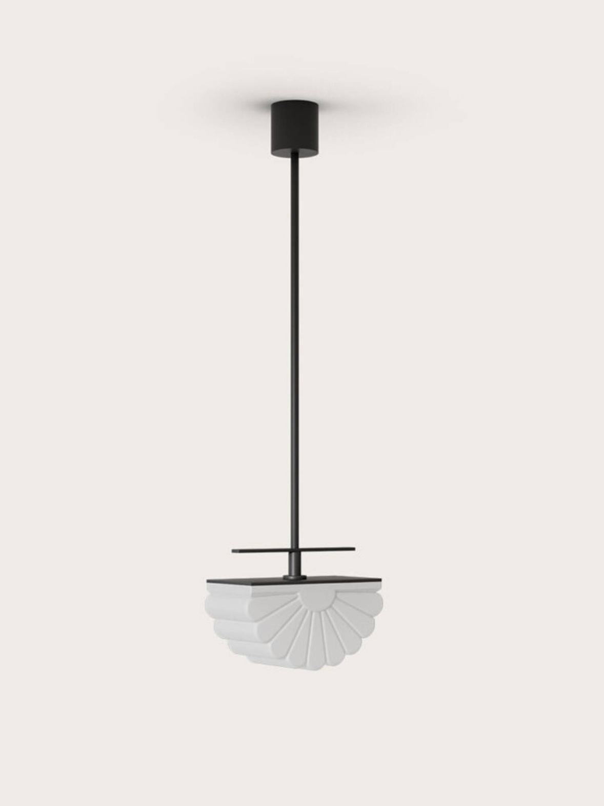 Aromas :: Gina hanging lamp, width 20 cm, black and white