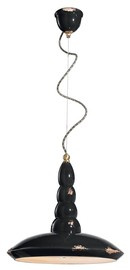 Ferroluce :: Vintage black pendant lamp, diameter 40 cm