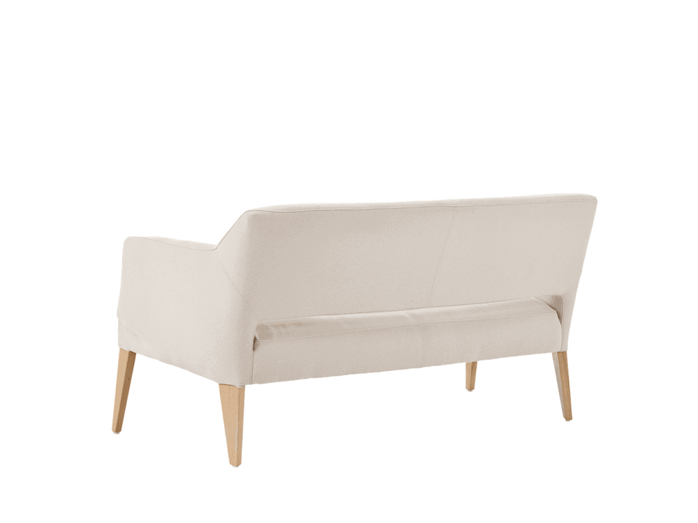 Mobitec :: Lena upholstered sofa, width 152 cm, beige, wooden legs