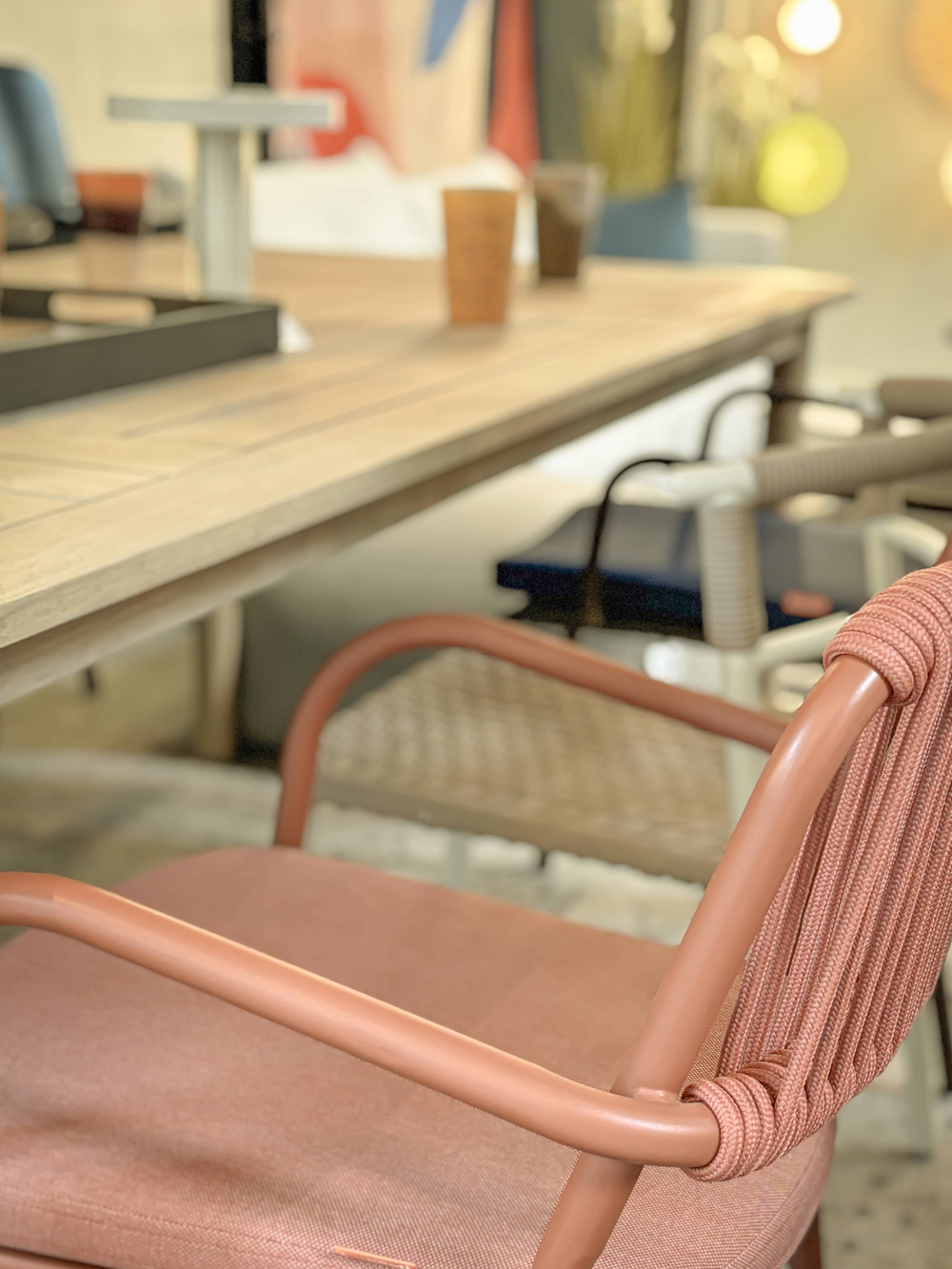 Kunesti :: Have some joy orange garden chair, width 55 cm