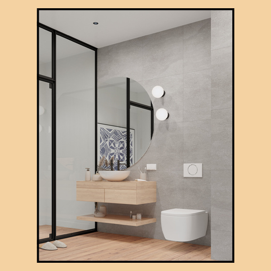 AQForm :: Aufbauleuchte Modern Ball Simple Midi LED hermetic 2700K schwarz