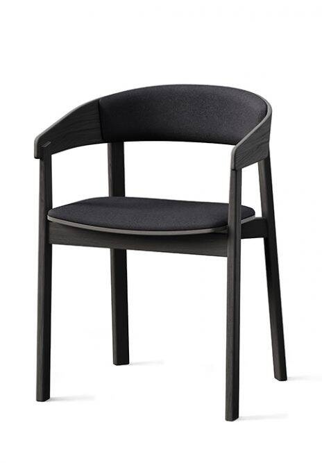 Fameg ::Nord Polsterstuhl mit Armlehnen, Breite 54 cm, schwarz