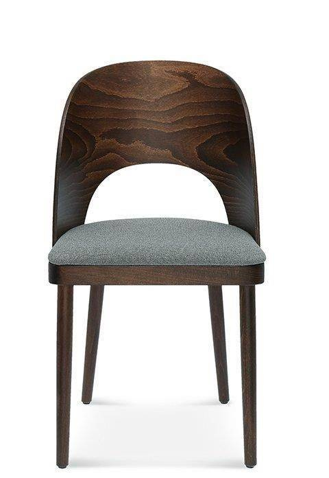 Fameg :: Avola wooden chair, dark walnut, Crown fabric 37