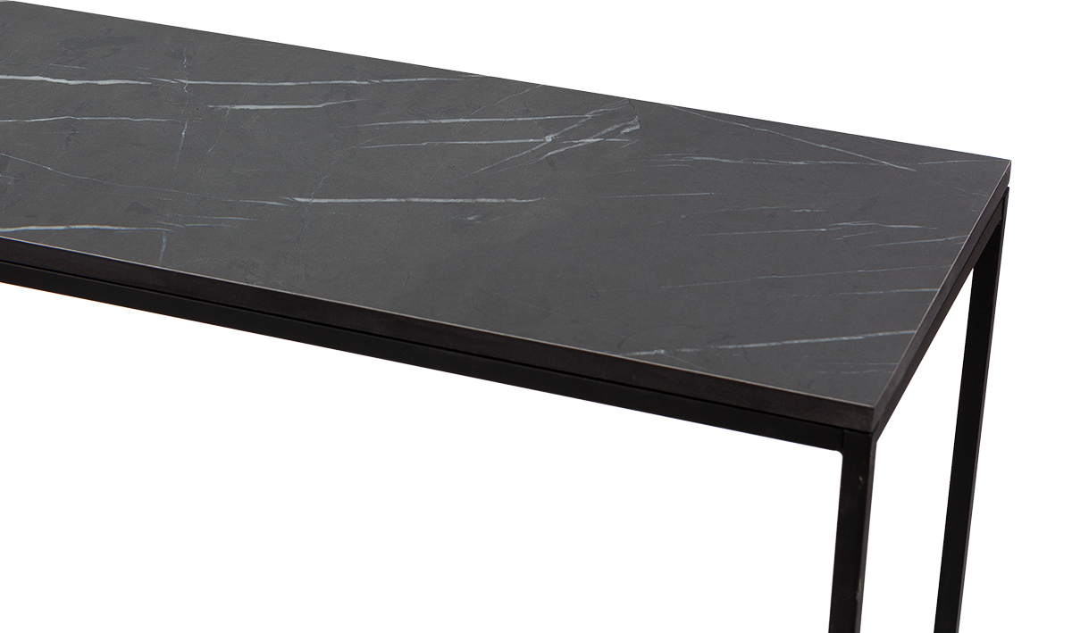 Nordifra :: Konsole Marmor Stam Breite 115 cm schwarz