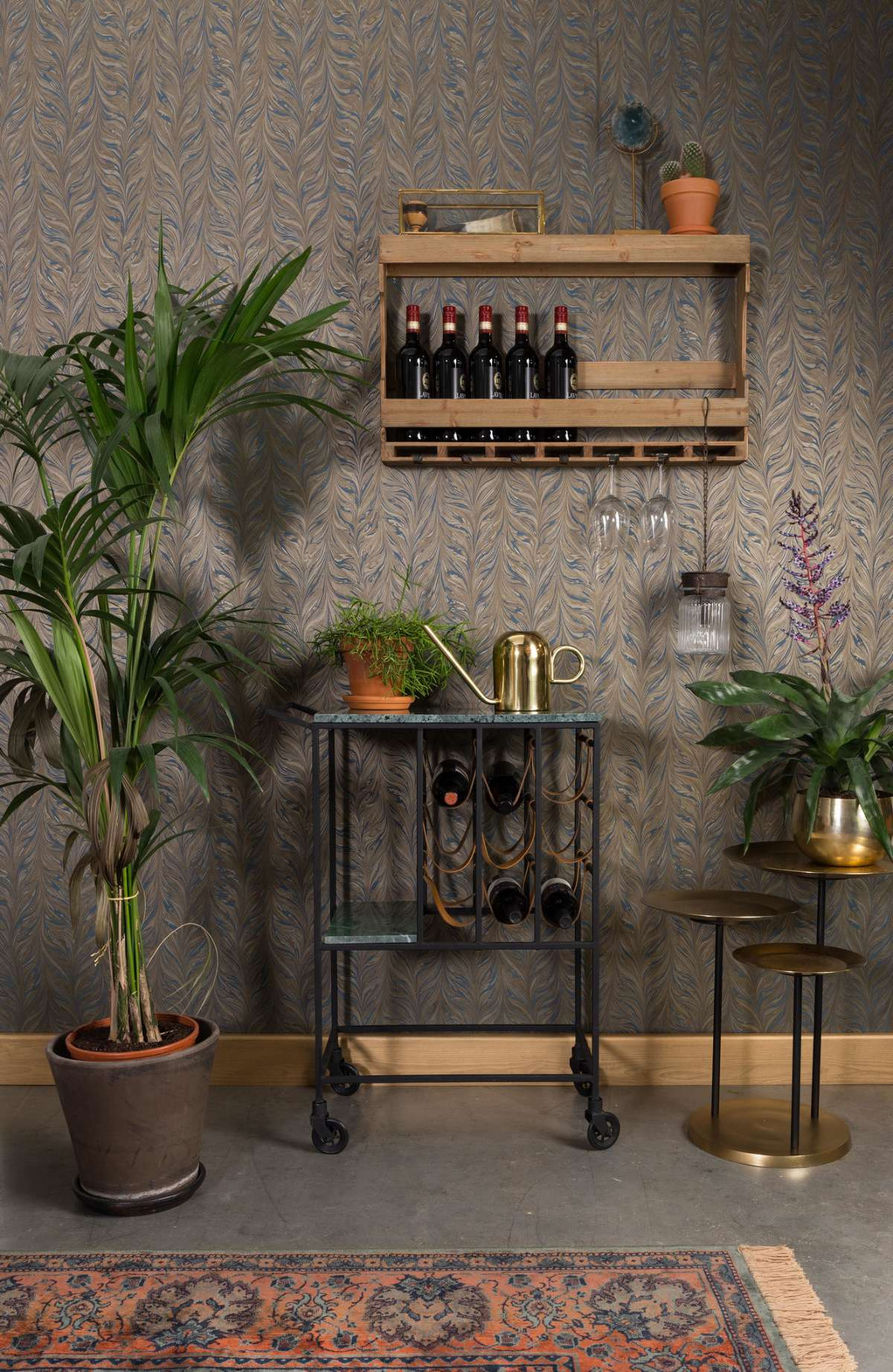 Dutchbone :: Wandregal/Schrank im Industriestil Tres, braun, Breite 80 cm