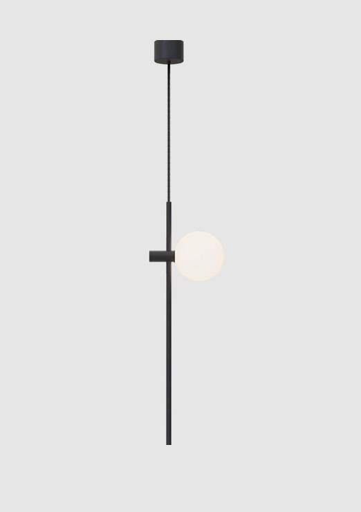 Robin :: Lampa wisząca Roxanne Mono wys. 49 cm czarna