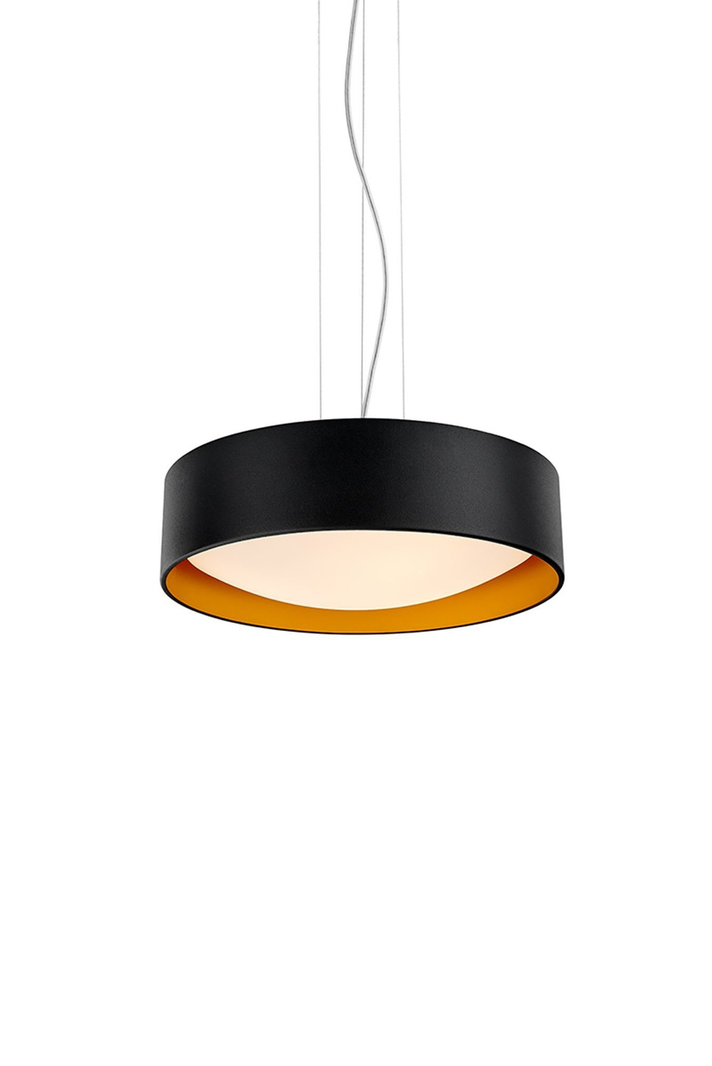 Kaspa :: Hängelampe aus Metall Vero Durchmesser 45 cm schwarz