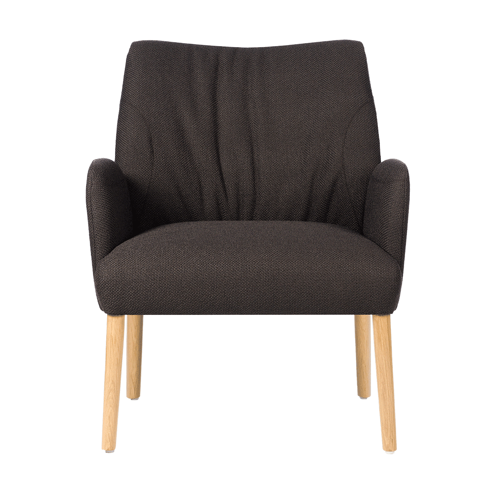 Mobitec :: Stuhl gepolstert Rob Breite 47 cm braun