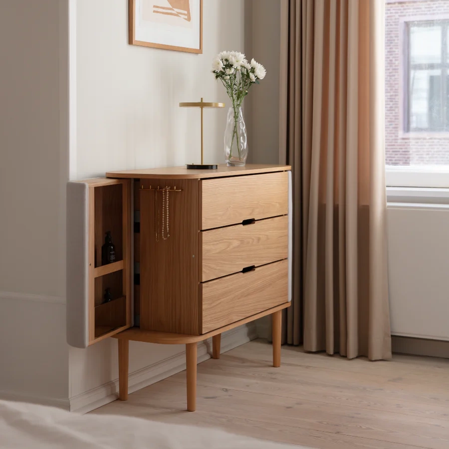 Umage :: Treasures Chest of Drawers, 3 Drawers, Oak, Width: 109 cm