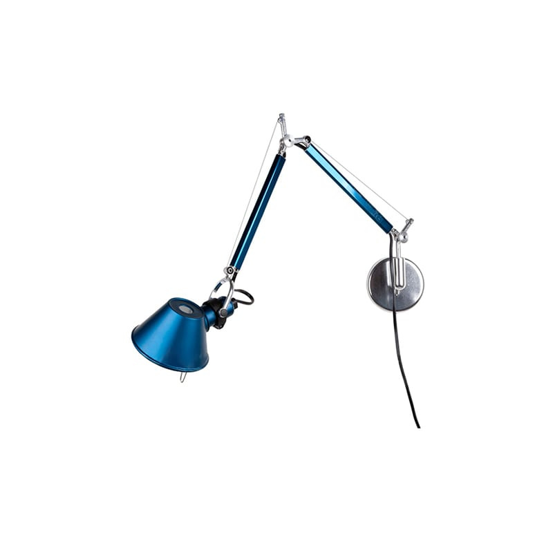 Artemide :: Wandlampe aus Aluminium Tolomeo Micro Breite 49 cm blau