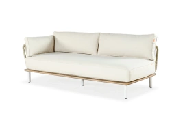 Kunesti :: Grab a moment 2-Sitzer Gartensofa, links, beige, Breite 208 cm