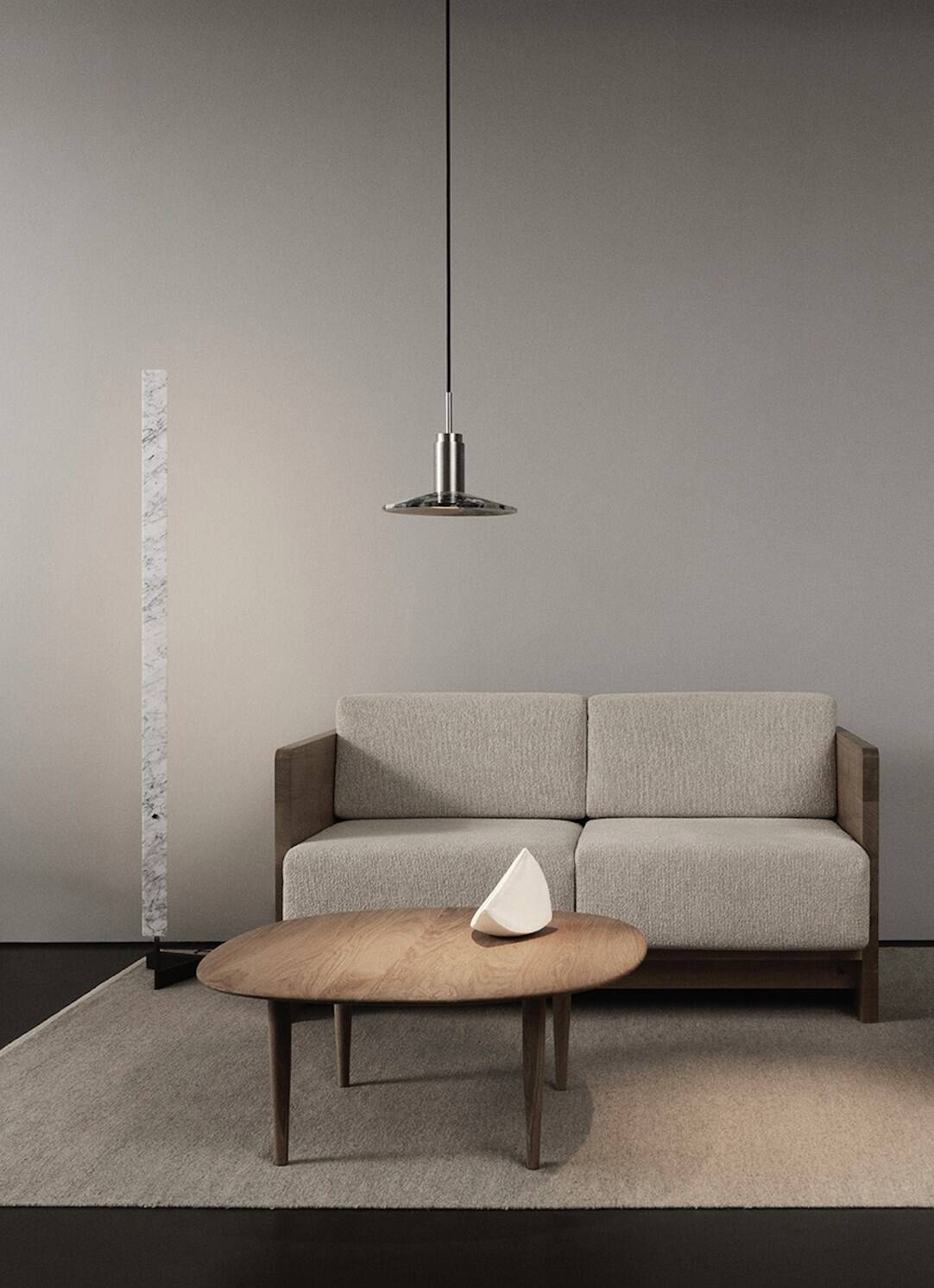 Anour :: F-Model floor lamp, height 164 cm, marble