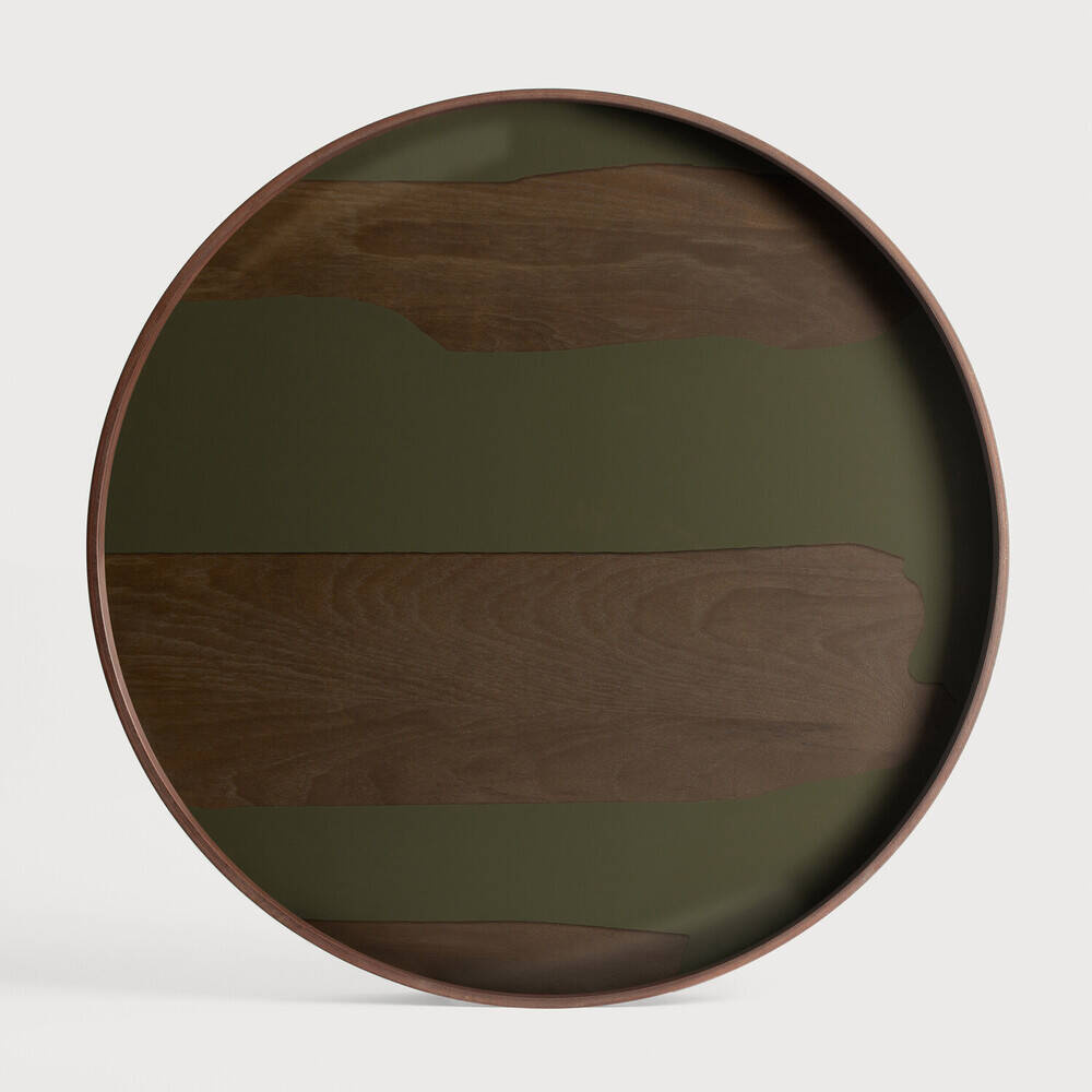 Ethnicraft :: Second Nature rundes Tablett, Durchmesser 61 cm, Größe L, holzgrün