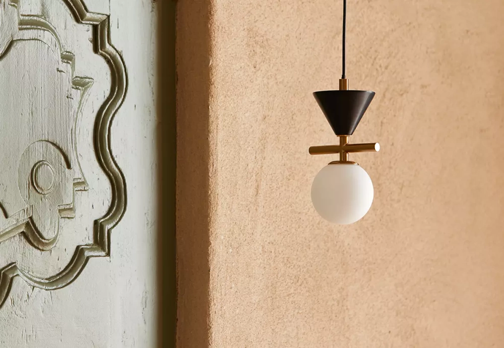 Aromas :: Lampa wisząca Oneta złoto-czarna śr. 10 cm