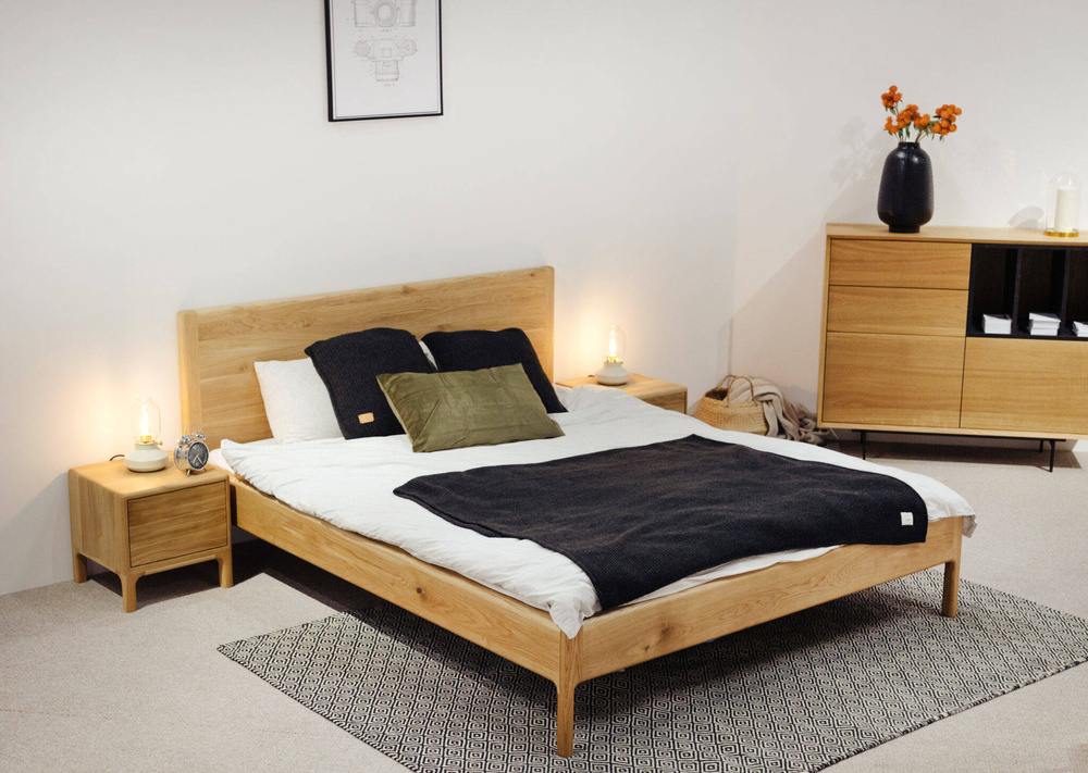 Szyszka Design :: Drewniane łóżko Flux