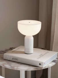 New Works :: Kizu table lamp, portable, marble base, white, height 24 cm