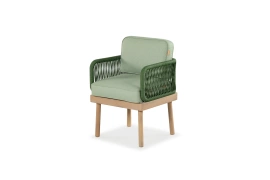 Kunesti :: Krzesło ogrodowe Green it up zielone szer. 57,5 cm