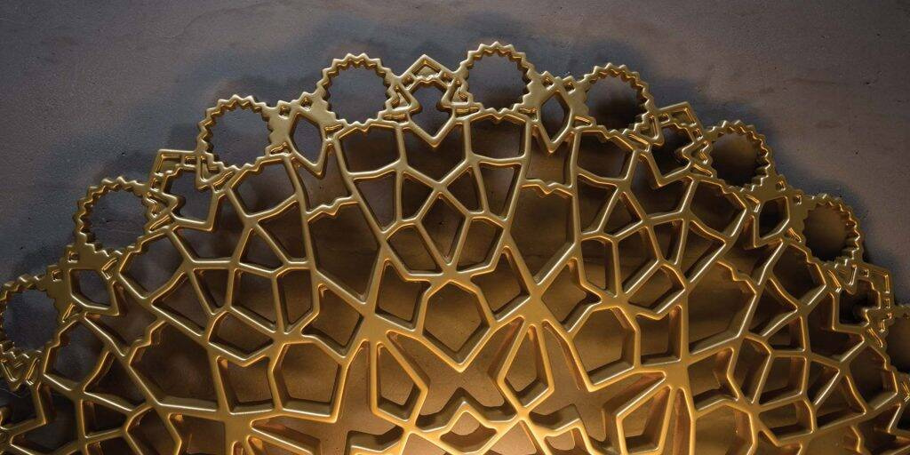 Karman :: Notredame Wandleuchte / Wandleuchte, Breite 56 cm, Gold