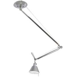 Artemide :: Pendant lamp Tolomeo Decentrate aluminum h 181 cm