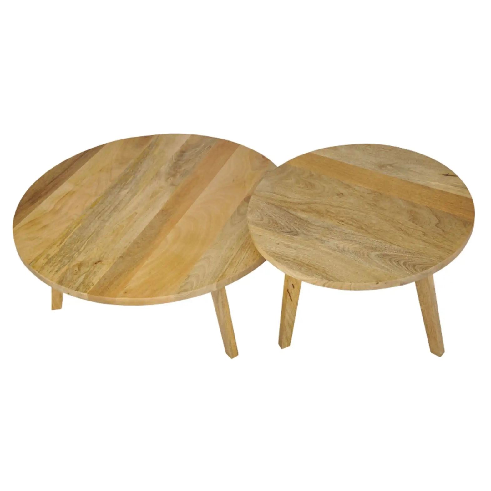 TABLE4U :: Couchtisch aus Holz Liten Durchmesser 60x42 natürlich