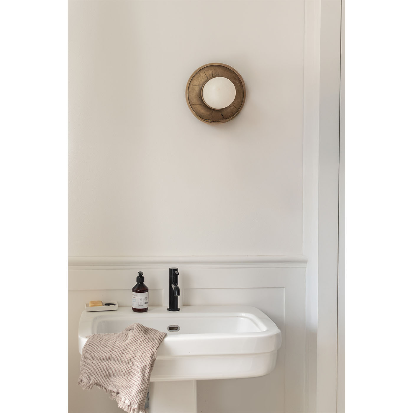 Embassy Interiors :: Mémoire Glas-Messing-Wand-/Deckenleuchte, Durchmesser 30 cm