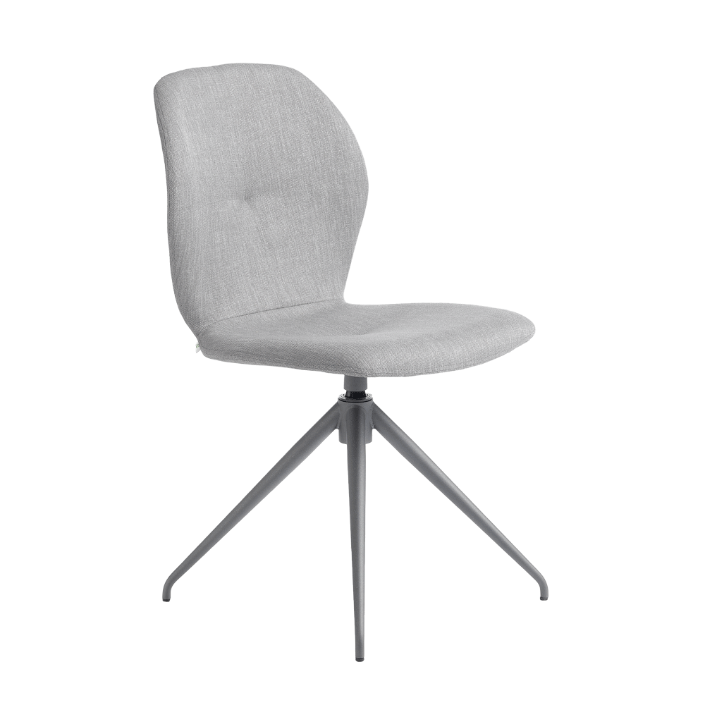 Mobitec :: Mood 91 swivel chair, upholstered, gray, width 47 cm