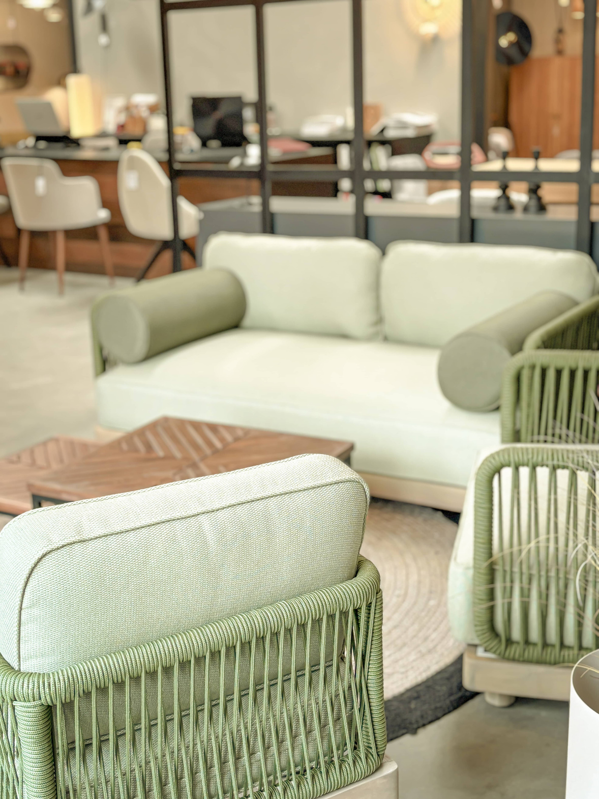 Kunesti :: Green it up 2-seater garden sofa, green, width 160 cm