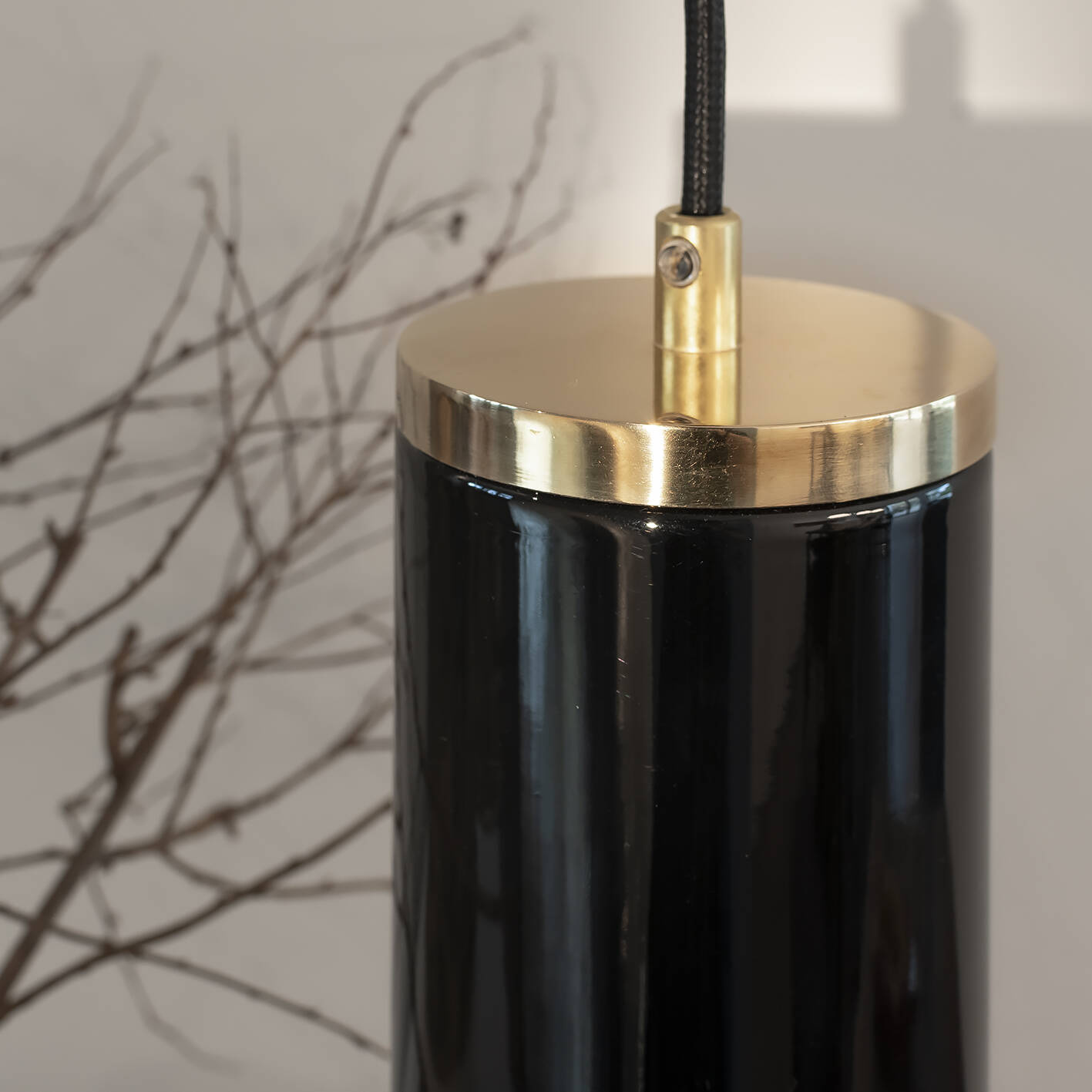 Embassy Interiors :: Copenhagen Hängelampe, schwarz, Höhe 25 cm