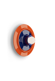 Ferroluce :: Voila orange-blaue Wandleuchte/Wandleuchte, Durchmesser 28 cm
