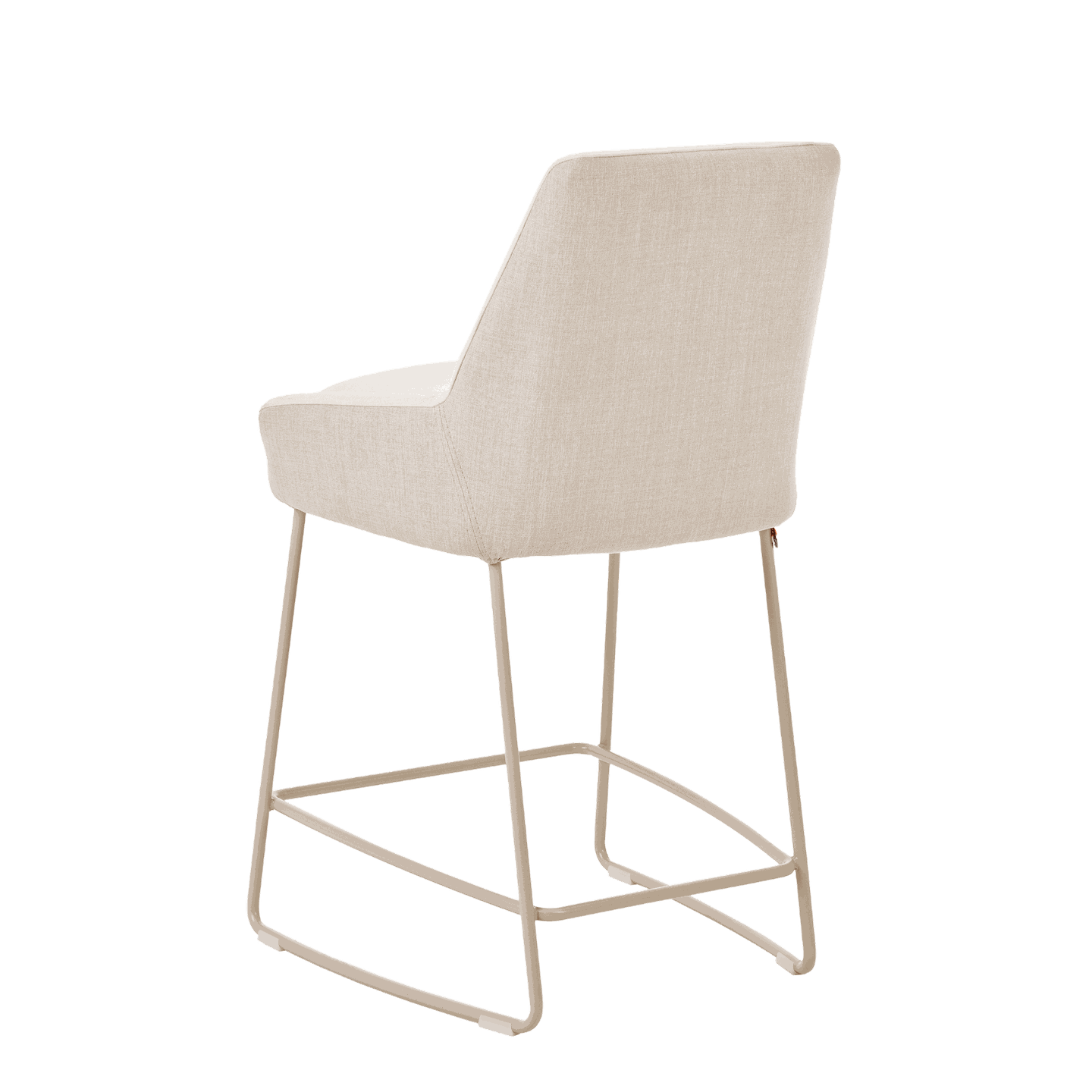 Mobitec :: Saga C25 upholstered bar stool / stool, height 96 cm, gray, metal legs