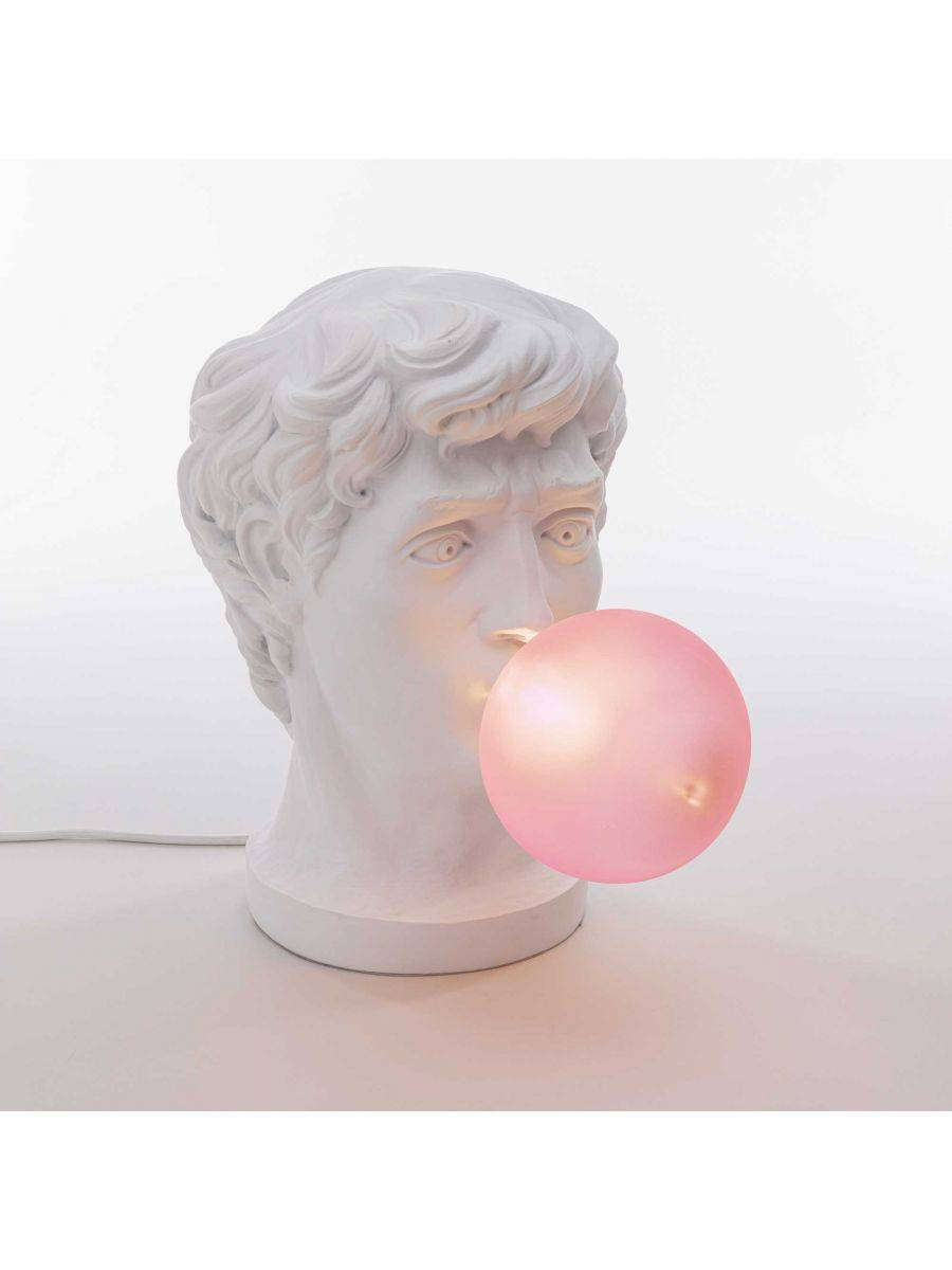 Seletti :: Table lamp Wonder Times white and pink h. 40,5 cm