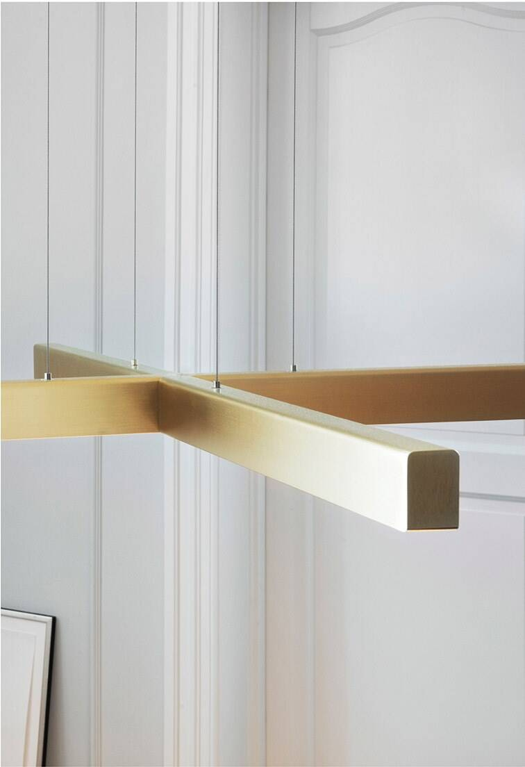 Anour :: X-Model hanging lamp, diameter 100 cm, brushed brass