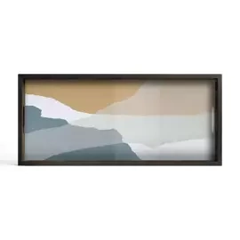 Ethnicraft :: Taca dekoracyjna Slate Wabi  prostokątna szer. 69 cm