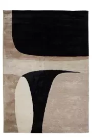 Carpet Decor :: Jazz beige and black handmade carpet