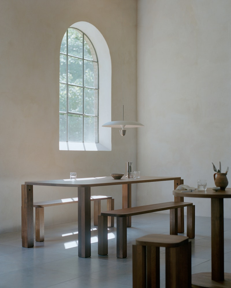 New Works :: Lampa wisząca Kantarell śr. 55 cm biała / nikiel 