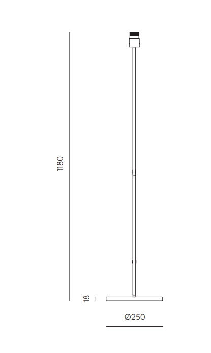 Aromas :: Lampa podłogowa Hedra złoty metal / czarny marmur