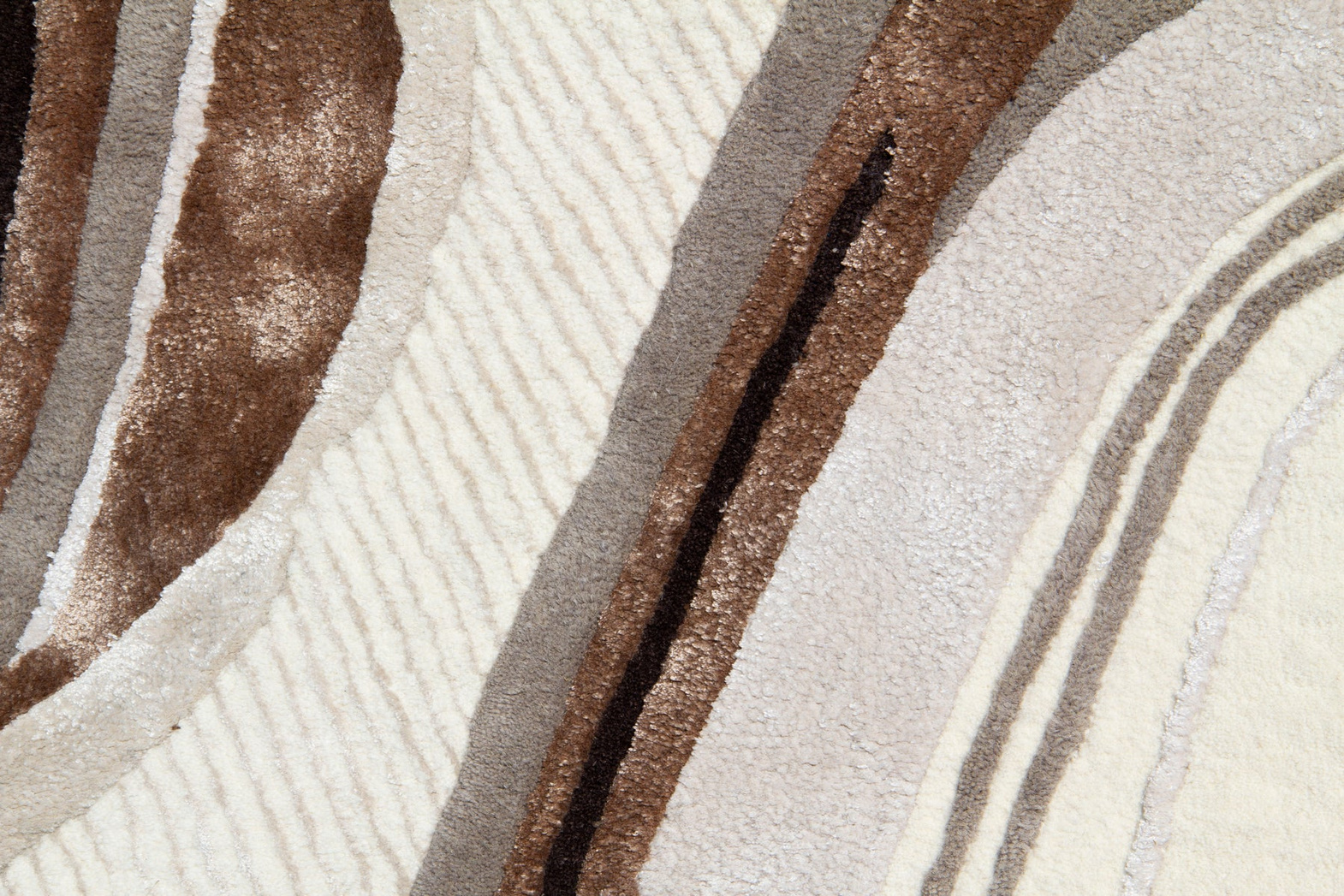 Carpet Decor :: Dywan Lava beżowy z wełną ręcznie wykonany