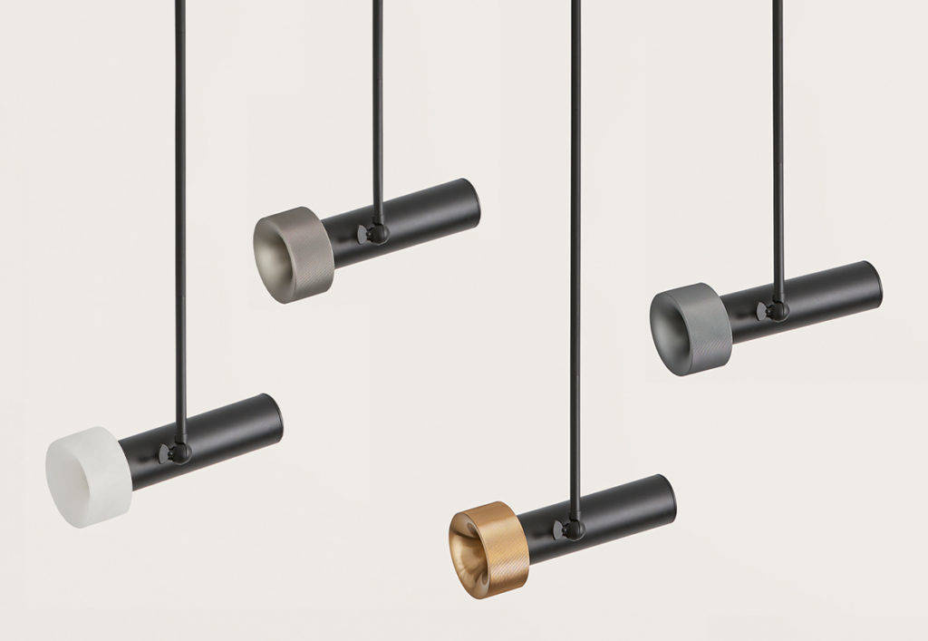 Aromas :: Hängelampe aus Aluminium Focus Durchmesser 10 cm schwarz