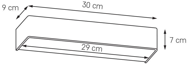 Kaspa :: Lampa ścienna / kinkiet Flat LED czarny