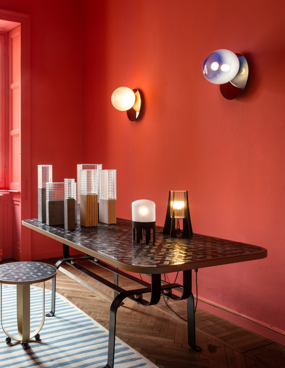 Bomma :: Wandlampe Kristall Umbra Durchmesser 35 cm transparent