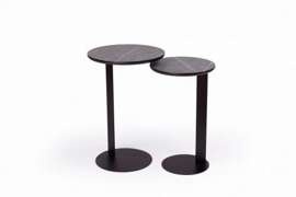 NORDIFRA :: Coffee table Oden 300 black marble dia. 30 cm